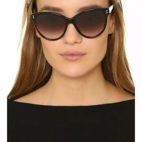 Stella McCartney black cat eye sunglasses oversized 57mm main image 12